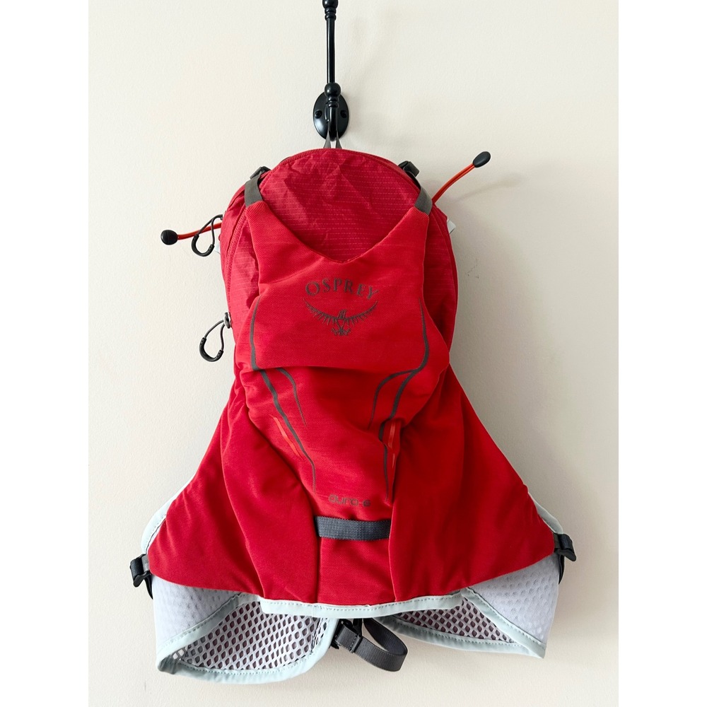 Osprey Duro 6 Running Hydration Vest Red Trail Hiking Backpack Small Medium